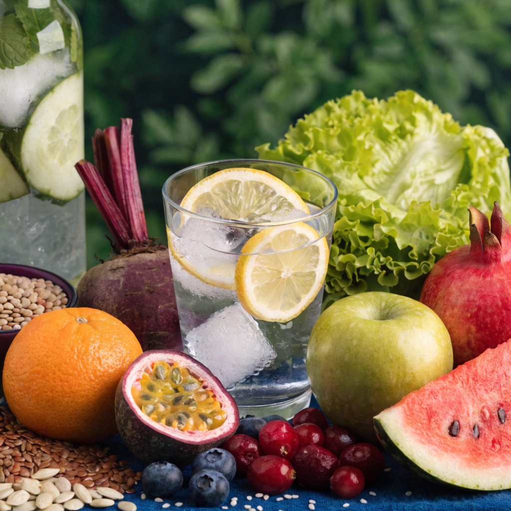 Azovex capsules with natural ingredient components arranged around the bottle